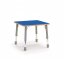 Výškovo nastaviteľný stôl farebný - štvorec - Farba: Modrá, Veľkosť výškovo staviteľná: 1-3