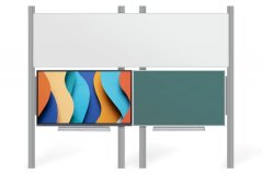 INTERAKTIVNÍ SESTAVA LCD PANEL S DOPLŇKOVOU TABULÍ A PŘEDNÍ KRYCÍ TABULÍ NA PYLONU AL