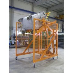 Vyklápač plastových a kovových kontajnerov