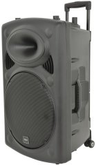 QTX QR15PA, mobilný 15" zvukový systém BT/USB/SD/FM/2xUHF/TWS, 50+50W