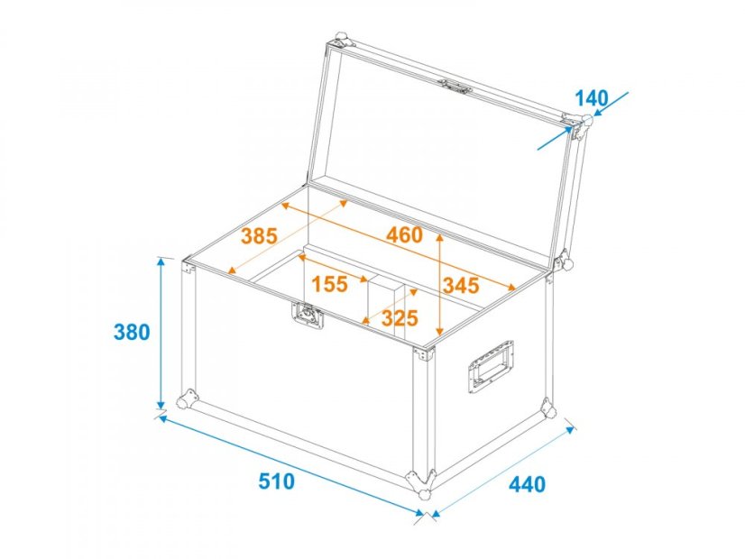 Antari FX-4 Flightcase, přepravní case pro výrobník mlhy