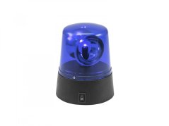 Eurolite LED mini policajný maják modrý, USB/Batéria