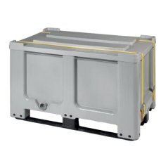 Plastový box s UN kódom, viečkom a popruhmi 520 l.