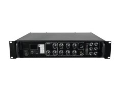 Omnitronic MPVZ-250.6P, 100V 6-zónový mixážny zosilňovač, 250W, MP3