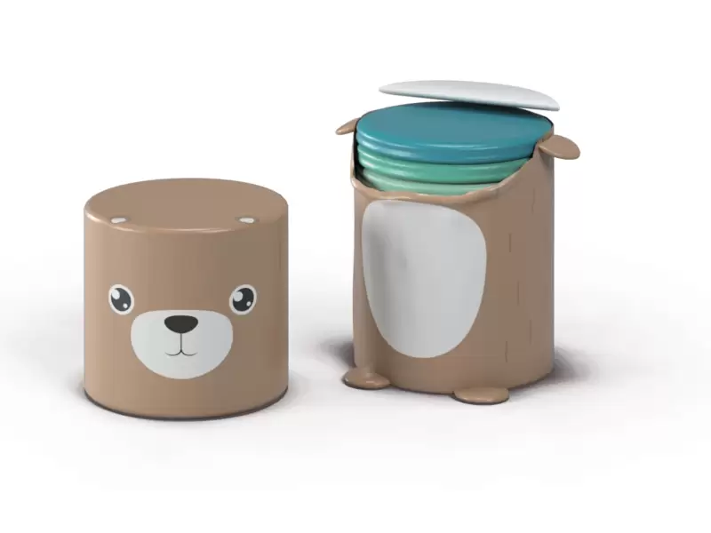 Dětský box Medvídek s kotouči na sezení