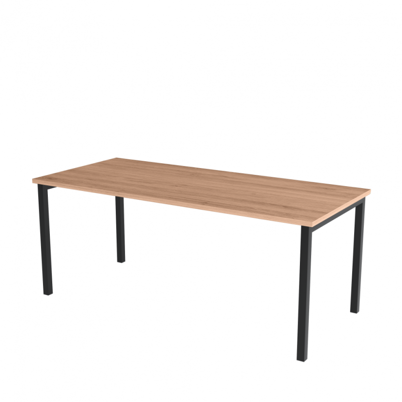 Kancelářský stůl s deskou jantarový dub OFYS U (rozměr 70 x 160 cm) - Barva podnože: Šedá