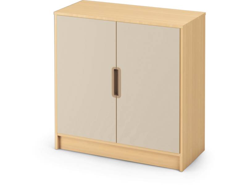 Skříň s policemi a dvířky - OPTIMA - Béžová - L