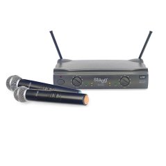 Stagg SUW 50 MM EG, UHF mikrofónny set 2 kanálový, 2x ručný mikrofón