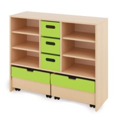 Cabinet L + large cardboard containers and chests - CLASSICAL