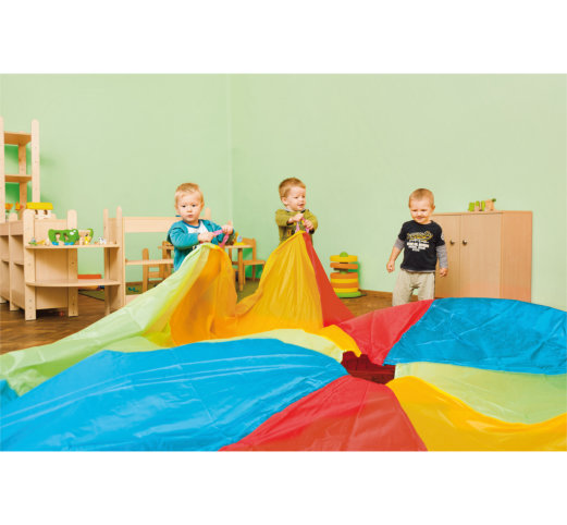 Dúhový detský padák (viac rozmerov) - Rozmer: 600 cm