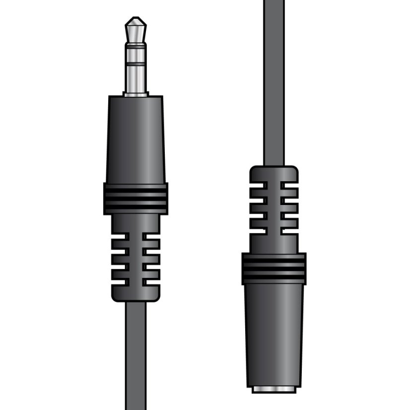 AV:link kábel 1x Jack 3.5mm stereo samec - 1x Jack 3.5mm stereo samica, 3 m