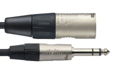 Stagg NAC3PSXMR, propojovací kabel XLR zástrčka - Jack 6,3 mm stereo zástrčka