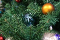 Snehové LED gule, 8 cm, ružová, 5 ks