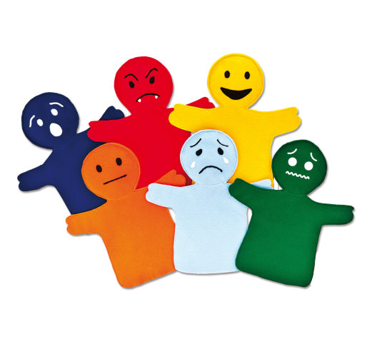 Educational puppets emotions (6 pcs)