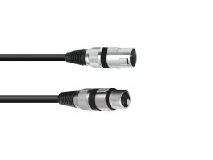 OMNITRONIC XLR Kábel 3-pin 3m bk