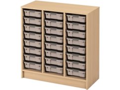 Skříňka s kontejnery - OPTIMA - L - 24 malých kontejnerů (více barev)