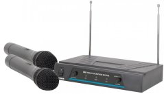 QTX VHF-2, bezdrôtový mikrofón, 2 kanálový, 173,8 + 174,8 MHz