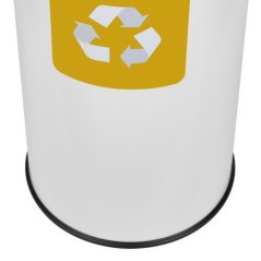 nteriérový nerezový kôš 75 L – Eko Nord biela/žltá