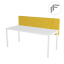 Paraván na stůl žlutý OFYS (140x65 cm) 80% vlna - Uchycení paravánu: Pevné přišroubování - šedá barva
