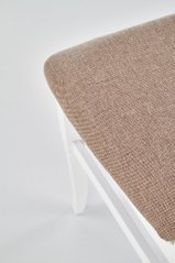 Židle- CITRONE- Bílá/ Světle hnědá