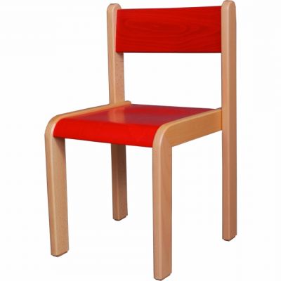 Dětská barevná židle NELA (sedák + opěrák) - Velikost: 32 cm