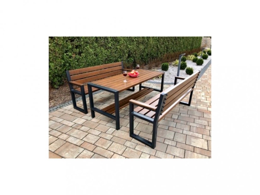 Garden set TRENDY 4 (Alder) - Shade: Nut