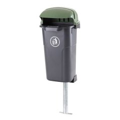 Odpadkový kôš 50 l. Urban - čierny/zelený