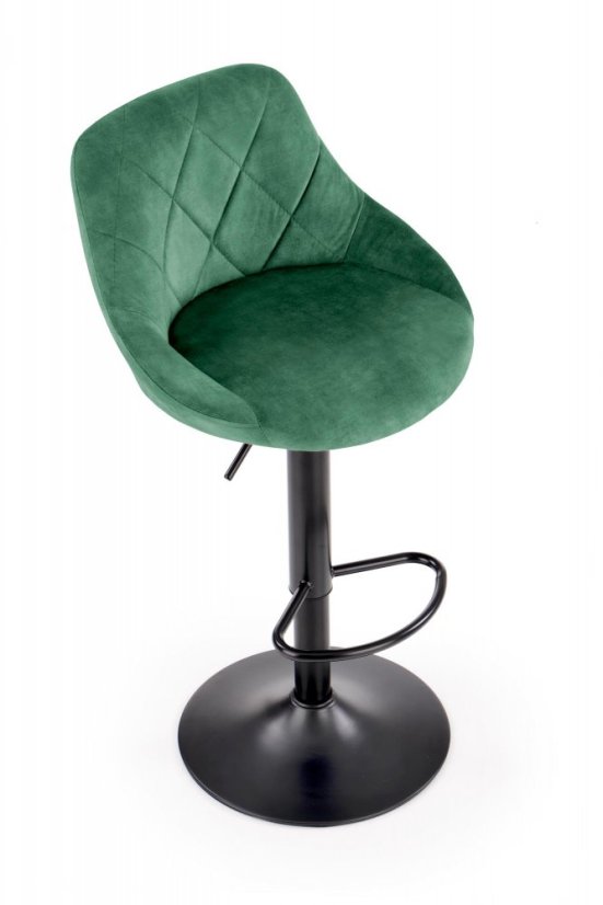 Barová stolička- H101- Tmavo zelená