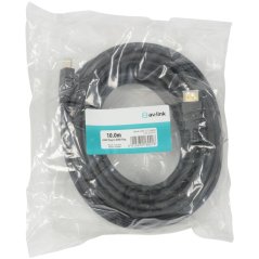 AV:link kabel HDMI HQ high speed 4K Ethernet, pozlacené konektory, 10m