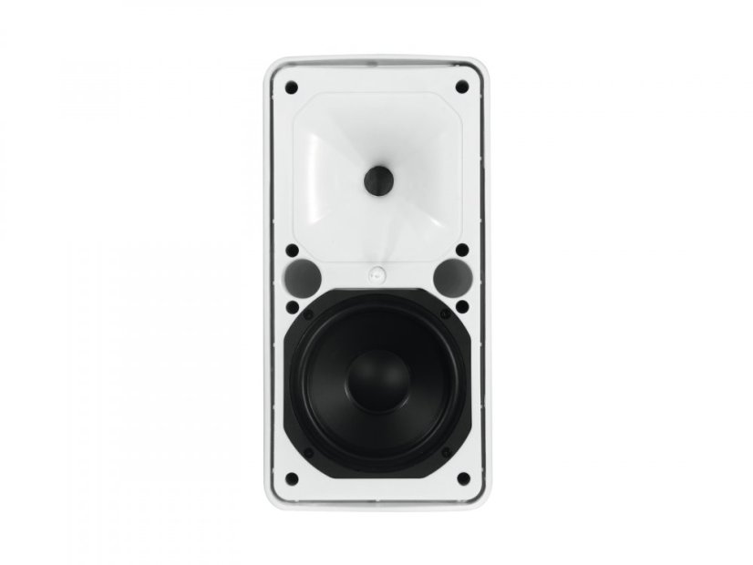 Omnitronic ODP-206 nástenný 6" reprobox 80W, 16 Ohm, IP65, biely, cena/pár