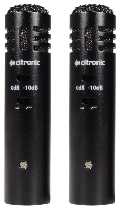 Citronic ECM20, kondenzátorové mikrofony, pár