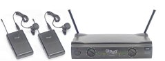 Stagg SUW 50 LL FH, 2-kanálový bezdrôtový mikrofónny set 864.2 MHz / 864.7 MHz