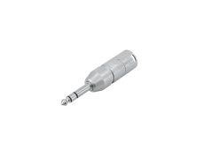 Redukcia Neutrik NA3MP, XLR zástrčka - Jack 6,35 mm stereo