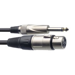 Stagg SMC1XP, mikrofónny kábel XLR/Jack, 1m