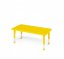 Detský výškovo nastaviteľný stôl OBDĹŽNIK - Farba: Žlutá