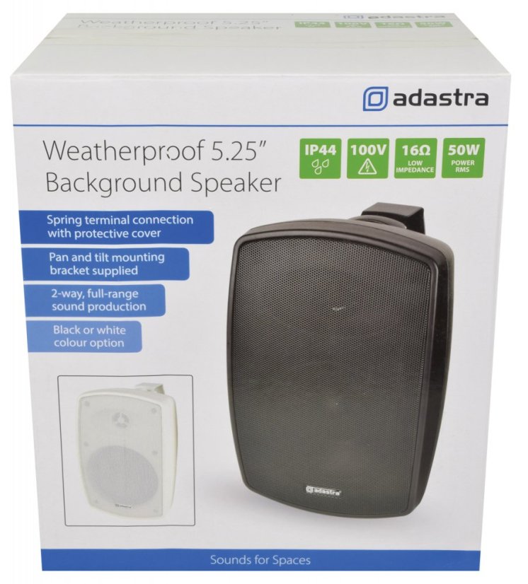 Adastra BH5V-W nástěnný 5,25" reproduktor, 100V, bílý
