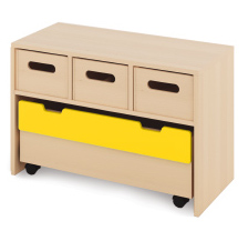 Skriňa S + veľké drevené kontajnery a truhla - CLASSICAL - Farba: V barvě dekoru