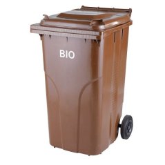 Plastová nádoba popelnice 240 l. - bio s roštem