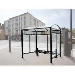 Stojan na bicykle 6 miest do prístrešku pre fajčiarov