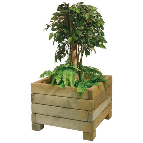 Drevený kvetináč štvorcový MADERA