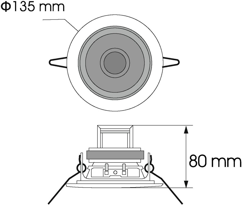 Omnitronic CS-4, strieborný