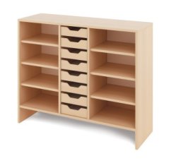 Cabinet L + small cardboard containers - CLASSICAL