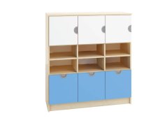 Skriňa policová so šuplíkmi a dvierkami CUBO (modul 20)