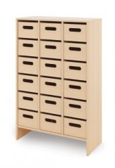 Skriňa XL + veľké drevené kontajnery - CLASSICAL