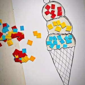 Zmrzlina - hrátky s papírem