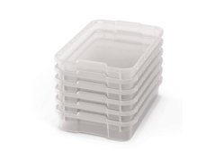 Malé plastové boxy - OPTIMA - Transparentní (6 ks.)