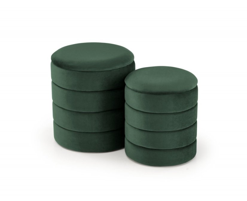 Set of stools PACHO (Dark green)