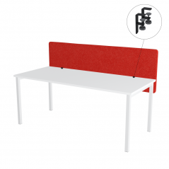 Paraván na stůl červený OFYS (140x65 cm)