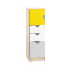 Skrinka s dvierkami a šuplíkmi CUBO (modul 3)