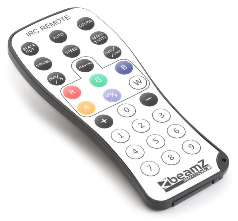 BeamZ LED Scan, 5x3W RGBAW + Strobo 6x1W,  DMX, IR, světelný efekt